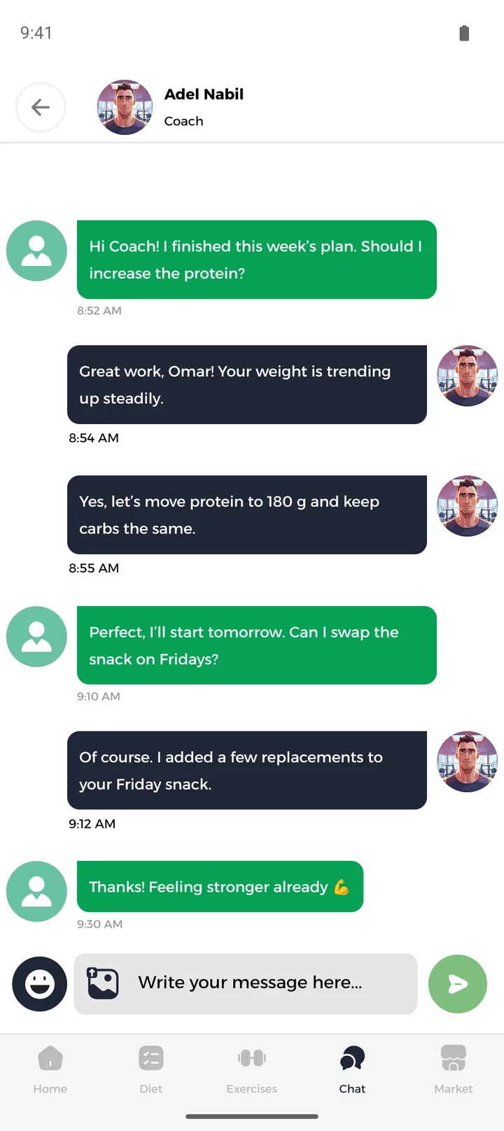 3Fit, fitness and nutrition coaching, English, screenshot 4